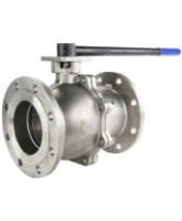 Кран шаровой DN.ru BV3232P(2pc)-FP-F-ISO-H Ду200 Ру16 полнопроходной двухходовой, нержавеющая сталь 316, фланцевое, уплотнение - PTFE, с редуктором