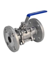Кран шаровой DN.ru BV3232P(3pc)-FP-F-H Ду20 Ру40, полнопроходной, трехсоставной, нержавеющая сталь 316, уплотнение - PTFE, фланцевый с рукояткой 9х9