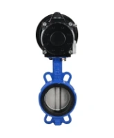 Затвор дисковый поворотный DN.ru WBV1132N-2W-Fb-H Ду125 Ру16, корпус - чугун GG25, диск - нержавеющая сталь 316L, уплотнение - NBR, с пневмоприводом DN.ru PA-DA-105-1