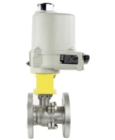 Кран шаровой DN.ru BV3232P(2pc)-FP-F-ISO-H Ду50 Ру40 полнопроходной двухходовой, нержавеющая сталь 316, фланцевый, уплотнение - PTFE, с электроприводом ГЗ-ОФ-80/21К 220В