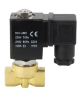 Клапан электромагнитный DN.ru VS700-PT-NC-220VAC 1 1/2″ Ду40 Ру10 соленоидный двухходовой, корпус - латунь, уплотнение - PTFE, присоединение - внутренняя резьба, прямого действия, нормально-закрытый, с нулевым перепадом давления, катушка - 220В