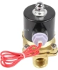 Клапан электромагнитный DN.ru VS100-NT-NC-24VDC 1/2″ Ду15 Ру10, соленоидный двухходовой, корпус - латунь, уплотнение - NBR, резьбовой, нормально-закрытый, прямого действия, катушка - 24В
