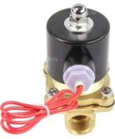 Клапан электромагнитный DN.ru VS100-ET-NC-220VAC 1/2″ Ду15 Ру10, соленоидный двухходовой, корпус - латунь, уплотнение - EPDM, резьбовой, нормально-закрытый, прямого действия, катушка - 220В