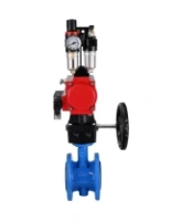Затвор дисковый поворотный DN.ru WBV1313E-2W-F-H Ду100 Ру16 фланцевый, корпус - чугун GGG40, диск - чугун GGG40, EPDM, с пневмоприводом PA-DA-105, пневмораспределителем DN.ru 4M310-08 AC220V, ручным дублером DN.ru MON1-250-T26-ISO и БПВ DN.ru AFC2000