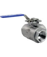 Кран шаровой DN.RU BV3232P(4pc)-SP-3WT-T-ISO-H Ду50 Ру63, 3-ходовой T-тип стандартнопроходной, внутренняя резьба, уплотнение - PTFE, материал корпуса - нержавеющая сталь SS316 с ISO фланцем и рукояткой