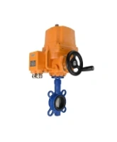 Затвор дисковый поворотный DN.ru WBV1132N-2W-Fb-H Ду125 Ру16, корпус - чугун GG25, диск - нержавеющая сталь 316L, уплотнение - NBR, с электроприводом DN.ru QT-EX-015EM-O2-220VAC-У1