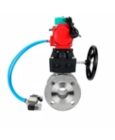 Кран шаровой DN.ru BV3232P(2pc)-FP-F-ISO-H WDVF Ду100 Ру16 полнопроходной, фланцевый, корпус - нержавеющая сталь 316, уплотнение - PTFE, с пневмоприводом PA-DA-105, пневмораспределителем 4V320-08 AC220V и магнитным переключателем ALS200D