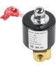 Клапан электромагнитный DN.ru VS100-VT-NC-24VAC 1/8″ Ду6 Ру10 прямого действия двухходовой, корпус - латунь, присоединение - внутренняя резьба, уплотнение - VITON, нормально-закрытый, катушка - 24 В AC
