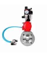 Кран шаровой DN.ru BV3232P(2pc)-FP-F-ISO-H WDVF Ду65 Ру16 полнопроходной, фланцевый, корпус - нержавеющая сталь 316, уплотнение - PTFE, с пневмоприводом PA-SA-130, пневмораспределителем 4V320-08 AC220V, БКВ APL-210N и БПВ AFC2000