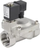 Клапан электромагнитный DN.ru VS431-NT-NC-220VAC 1 1/4″ Ду32 Ру16, соленоидный двухходовой, корпус - нержавеющая сталь 304, уплотнение - NBR, резьбовой, нормально-закрытый, пилотный, катушка - 220В