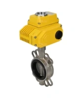 Затвор дисковый поворотный DN.ru WBV3232E-2W-Fb-H Ду80 Ру16, корпус - нержавеющая сталь 316L, диск - нержавеющая сталь 316L, уплотнение - EPDM, с электроприводом DN.ru QT-N-005EM-O1-380VAC-У1 380В