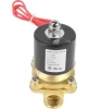 Клапан электромагнитный DN.ru VS100-ET-NC-220VAC 1/2″ Ду15 Ру10, соленоидный двухходовой, корпус - латунь, уплотнение - EPDM, резьбовой, нормально-закрытый, прямого действия, катушка - 220В