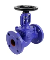 Клапан запорный сильфонный DN.ru VSO1121M-F-S Ду50 Ру16, фланцевый, корпус - чугун GG25, уплотнение - металл, управление - штурвал