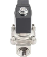 Клапан электромагнитный DN.ru VS231-ET-NC-24VDC 3/4″ Ду20 Ру7, соленоидный двухходовой, корпус - нержавеющая сталь 304, уплотнение - EPDM, резьбовой, нормально-закрытый, прямого действия, катушка - 24В