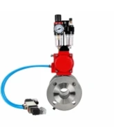 Кран шаровой DN.ru BV3232P(2pc)-FP-F-ISO-H WDVF Ду65 Ру16 полнопроходной, фланцевый, корпус - нержавеющая сталь 316, уплотнение - PTFE, с пневмоприводом PA-SA-130, пневмораспределителем 4V320-08 AC220V и БПВ AFC2000
