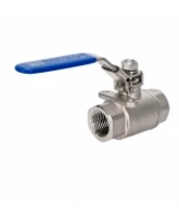 Кран шаровой DN.ru BV3232P(2pc)-FP-T-H Ду10 Ру63 ZGY полнопроходной двухходовой, нержавеющая сталь CF8М/AISI 316, внутренняя резьба, уплотнение - PTFE, ручка-рычаг