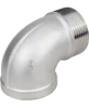 Отвод (уголок) DN.ru ВР-НР-304 1/2″ Ду15 Ру16 угол 90°, корпус - нержавеющая сталь 304, присоединение - внутренняя / наружная резьба