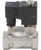 Клапан электромагнитный DN.ru VS431-VT-NC-24VAC 3/4″ Ду20 Ру16 пилотного действия двухходовой, корпус - сталь нержавеющая 304, присоединение - внутренняя резьба, уплотнение - VITON, нормально-закрытый, катушка - 24В AC