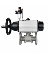 Кран шаровой DN.ru BV3131P(3pc)-FP-F-ISO-H Ду100 Ру16 полнопроходной, фланцевый, корпус - нержавеющая сталь 304, PTFE, 22х22, WDVF, с пневмоприводом PA-DA-105-1, пневмораспределителем 4M320-08 AC220V и БПВ AFC2000