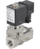 Клапан электромагнитный DN.ru VS431-ET-NC-24VAC 3/8″ Ду10 Ру16 пилотного действия двухходовой, корпус - сталь нержавеющая 304, присоединение - внутренняя резьба, уплотнение - EPDM, нормально-закрытый, катушка - 24В AC