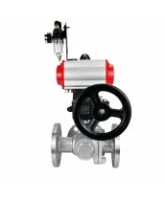 Кран шаровой DN.ru BV3232P(2pc)-FP-3WL-F-ISO-H Ду20 Ру16 HYMT, трехходовой L-тип, полнопроходной, фланцевый, корпус - нержав.сталь SS316, с пневмоприводом PA-DA-052, пневмораспределителем 4M310-08 24В NAMUR, ручным дублером MON1-250-T26-ISO и БПВ AFC2000