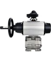 Кран шаровой DN.ru BV3232P(3pc)-FP-SW-ISO-H Ду100 Ру63 полнопроходной, корпус - нержавеющая сталь SS316, под приварку, с пневмоприводом PA-DA-105-1, пневмораспределителем 4M310-08 DC24V, БКВ APL-210N