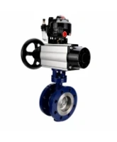 Затвор дисковый поворотный с тройным эксцентриситетом DN.ru WBV3EX-3431M-1W-F-ISO Ду100 Ру25, корпус - сталь WCB, диск - сталь 304, уплотнение - METAL, с пневмоприводом PA-DA-105-1, пневмораспределителем 4M310-08 AC220V, БКВ APL-510N EX и БПВ AFC2000