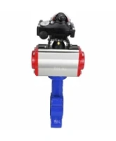Затвор дисковый поворотный DN.ru WBV1631E-2W-Fb-H Ду50 Ру16 LUG корпус - чугун QT450, диск - нержавеющая сталь 304, уплотнение - EPDM, с пневмоприводом DN.ru PA-DA-065 и БКВ APL-210N