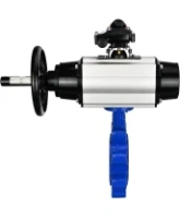Затвор дисковый поворотный DN.ru WBV1631E-2W-Fb-H Ду125 Ру16 LUG корпус - чугун QT450, диск - нержавеющая сталь 304, уплотнение - EPDM, с пневмоприводом PA-DA-105-1 и БКВ APL-210N