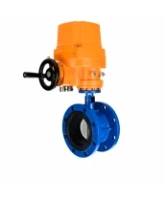 Затвор дисковый поворотный DN.ru WBV1331E-2W-F-H Ду125 Ру16 фланцевый, корпус - чугун GGG40, диск - нержавеющая сталь 304, уплотнение - EPDM, с электроприводом QT-EX-030M-O2-220VAC-У1 с моментной муфтой 220В