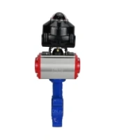 Затвор дисковый поворотный DN.ru WBV1631E-2W-Fb-H Ду100 Ру16 LUG корпус - чугун QT450, диск - нержавеющая сталь 304, уплотнение - EPDM, с пневмоприводом DN.ru PA-DA-083 и БКВ APL-510N EX