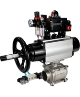 Кран шаровой DN.ru BV3232P(3pc)-FP-W-ISO-H Ду80 Ру25, полнопроходной, трехсоставной, нержавеющая сталь 316, уплотнение - PTFE, под приварку, с пневмоприводом PA-DA-105-1, пневмораспределителем 4V320-08 AC220V, БКВ APL-410N Ex, БПВ AFC2000