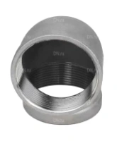 Отвод (уголок) DN.ru ВР-ВР-304 1/2″ Ду15 Ру16 угол 90°, корпус - нержавеющая сталь 304, присоединение - внутренняя / внутренняя резьба