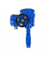 Затвор дисковый поворотный DN.ru WBV1616E-2W-Fb-H Ду100 Ру16 LUG межфланцевый, корпус - чугун QT450, диск - чугун QT450, уплотнение - EPDM, с электроприводом QT-N-010M-O2-220VAC-У1 с моментной муфтой и штурвалом