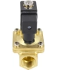 Клапан электромагнитный DN.ru VS400-VT-NC-24VDC 3/4″ Ду20 Ру16, соленоидный двухходовой, корпус - латунь, уплотнение - Viton, резьбовой, нормально-закрытый, пилотный, катушка - 24В