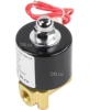 Клапан электромагнитный DN.ru VS100-VT-NC-24VAC 1/8″ Ду6 Ру10 прямого действия двухходовой, корпус - латунь, присоединение - внутренняя резьба, уплотнение - VITON, нормально-закрытый, катушка - 24 В AC