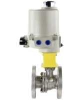 Кран шаровой DN.ru BV3232P(2pc)-FP-F-ISO-H Ду50 Ру40 полнопроходной двухходовой, нержавеющая сталь 316, фланцевый, уплотнение - PTFE, с электроприводом ГЗ-ОФ-80/21К 220В