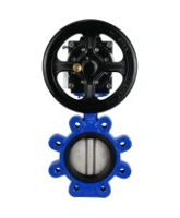 Затвор дисковый поворотный DN.ru WBV1631E-2W-Fb-H Ду125 Ру16 LUG корпус - чугун QT450, диск - нержавеющая сталь 304, уплотнение - EPDM, с пневмоприводом DN.ru PA-DA-105-1
