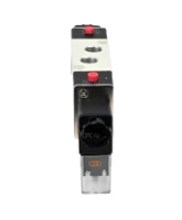 Пневмораспределитель DN.ru 4V320-08 AC220V 1/4″ бистабильный, пятиканальный, с двусторонним ЭМУ (подключение со шлангами)