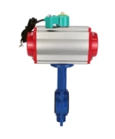 Затвор дисковый поворотный DN.ru WBV1132N-2W-Fb-H Ду125 Ру16 корпус - чугун GG25, диск - нержавеющая сталь 316L, уплотнение - NBR, с пневмоприводом PA-DA-105 и магнитным переключателем ALS200D