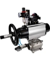 Кран шаровой DN.ru BV3232P(3pc)-FP-W-ISO-H Ду80 Ру25, полнопроходной, трехсоставной, нержавеющая сталь 316, уплотнение - PTFE, под приварку, с пневмоприводом PA-DA-105-1, пневмораспределителем 4V320-10 AC220V, БКВ APL-210N, БПВ AFC2000