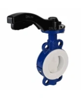 Затвор дисковый поворотный DN.ru WBV3434Pf-2W-Fb-H Ду80 Ру16 корпус - углеродистая сталь WCB, диск - углеродистая сталь WCB, футерованный PTFE, уплотнение - PTFE, межфланцевый, с рукояткой