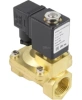 Клапан электромагнитный DN.ru VS400-ET-NC-24VDC 1″ Ду25 Ру16, соленоидный двухходовой, корпус - латунь, уплотнение - EPDM, резьбовой, нормально-закрытый, пилотный, катушка - 24В