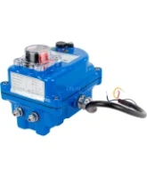 Электропривод четвертьоборотный DN.ru QT-N-003EM-O1-12VDC-У1 blue 12В
