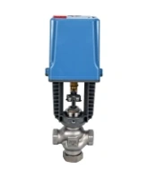 Клапан регулирующий DN.ru VRg1-31M-PED-T 1 1/2″ Ду40 Ру25 двухходовой, односедельный, резьбовой, корпус - нержавеющая сталь AISI304, уплотнение - металл с электроприводом XCK220-1500 AC220V