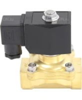 Клапан электромагнитный DN.ru VS200-VT-NC-220VAC 3/4″ Ду20 Ру10, соленоидный двухходовой, корпус - латунь, уплотнение - Viton, резьбовой, нормально-закрытый, прямого действия, катушка - 220В