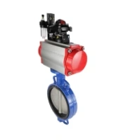 Затвор дисковый поворотный DN.ru WBV1132N-2W-Fb-H Ду200 Ру16, корпус - чугун GG25, диск - нержавеющая сталь 316L, уплотнение - NBR, с пневмоприводом PA-SA-160, пневмораспределителем 4M310-08 AC220V, БКВ APL-210N, БПВ AFC2000